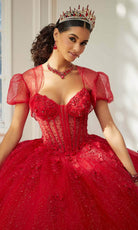 Mori Lee 60206 - Spaghetti Strap Quinceanera Ballgown - view 4