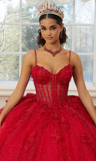 Mori Lee 60206 - Spaghetti Strap Quinceanera Ballgown - detail view