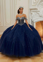 Mori Lee 60208 - Crystal Tulle Quinceanera Ballgown - view 5