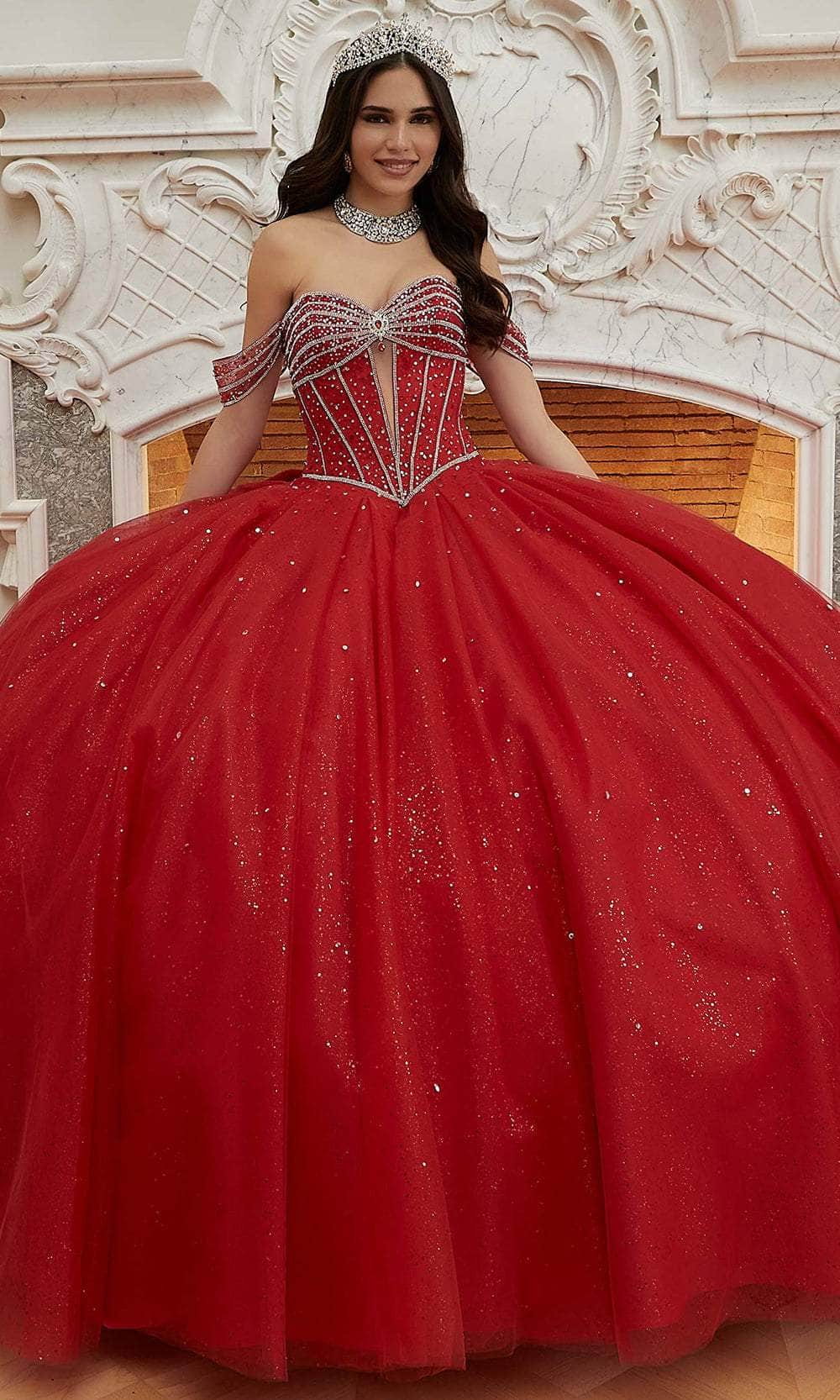 Mori Lee 60208 - Crystal Tulle Quinceanera Ballgown - view 4