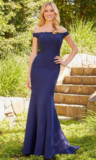 Mori Lee 72507 - Beaded Off-Shoulder Prom Gown - designer prom dress at Silhouette Dresses