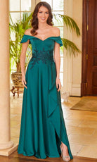 Mori Lee 72533 - Off-Shoulder Beaded Evening Gown - designer prom dress at Silhouette Dresses