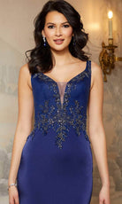 Mori Lee 72603 - Beaded V-Neck Evening Dress - view 4