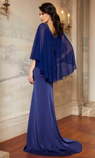 Mori Lee 72603 - Beaded V-Neck Evening Dress - back view