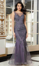 Mori Lee 72633 - Illusion Embroidered Mermaid Dress - designer evening gown at Silhouette Dresses