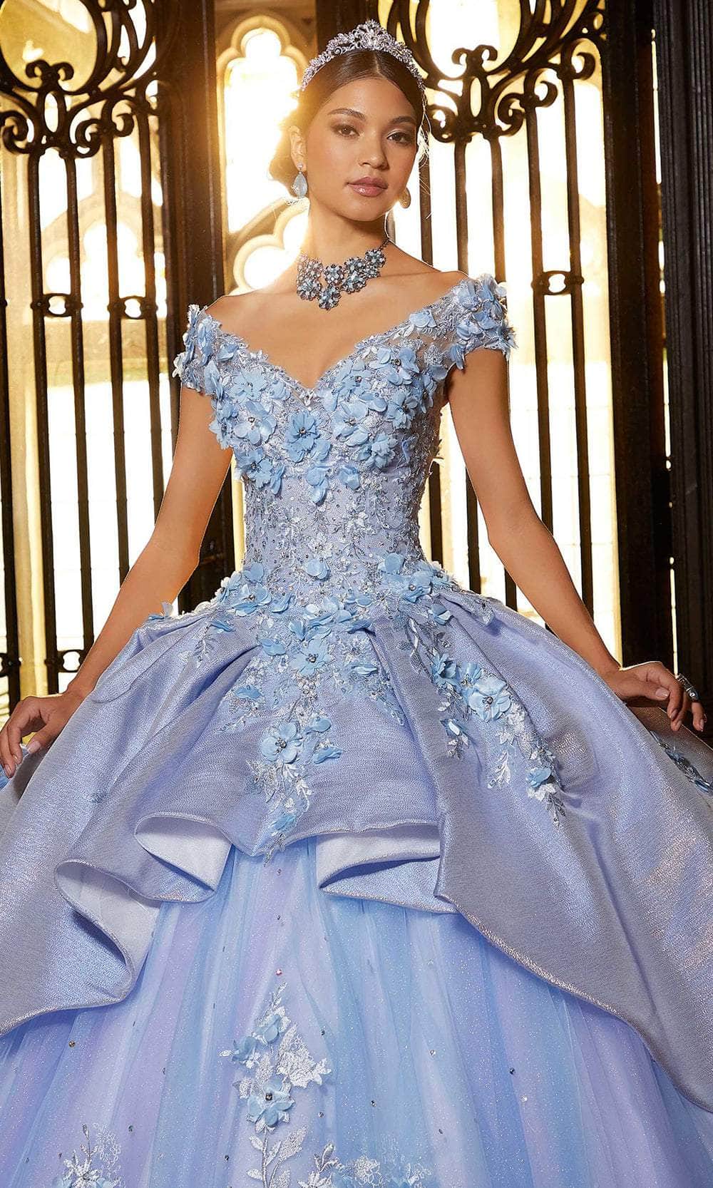 Mori Lee 89331 - Embellished Tulle Quinceañera Dress - view 5
