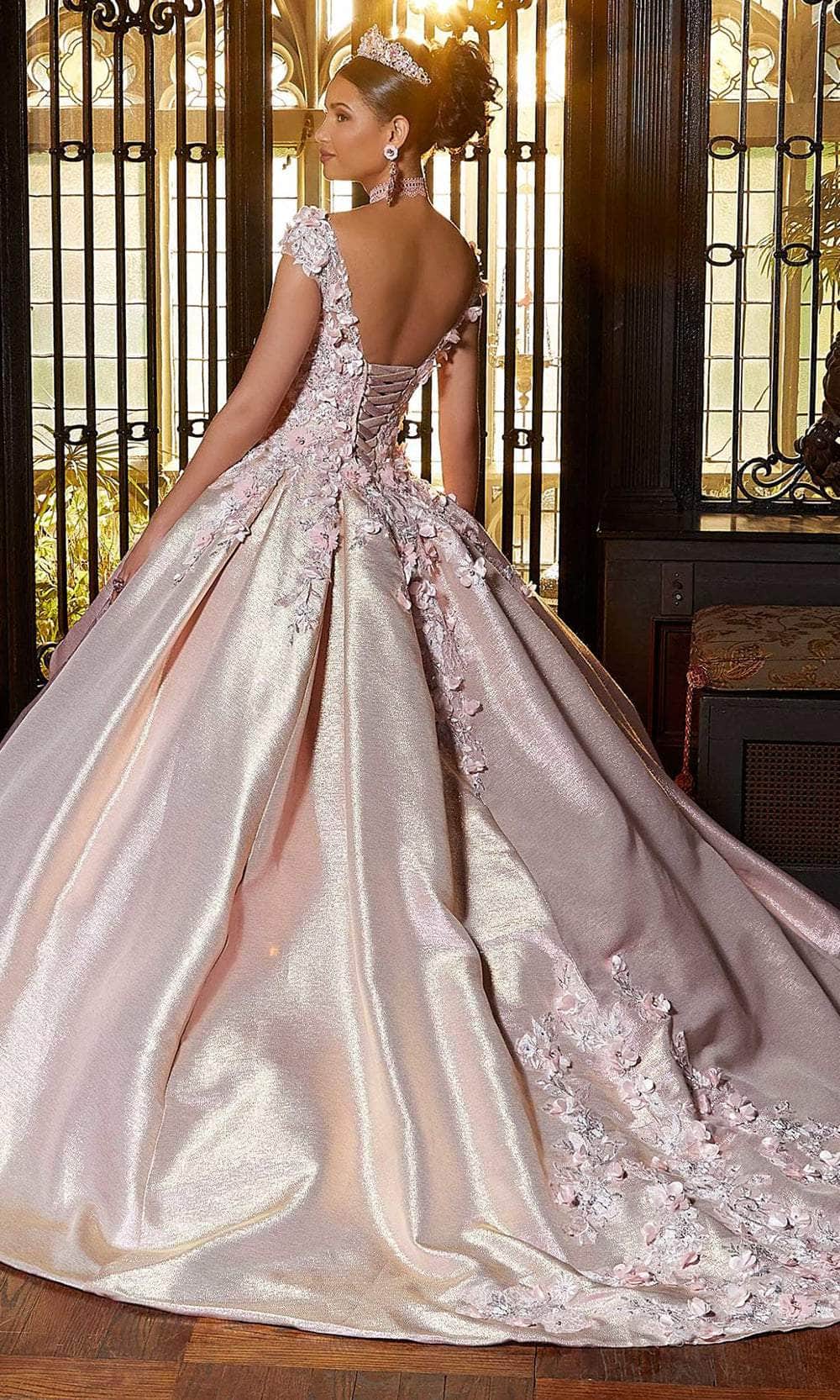 Mori Lee 89331 - Embellished Tulle Quinceañera Dress - back view
