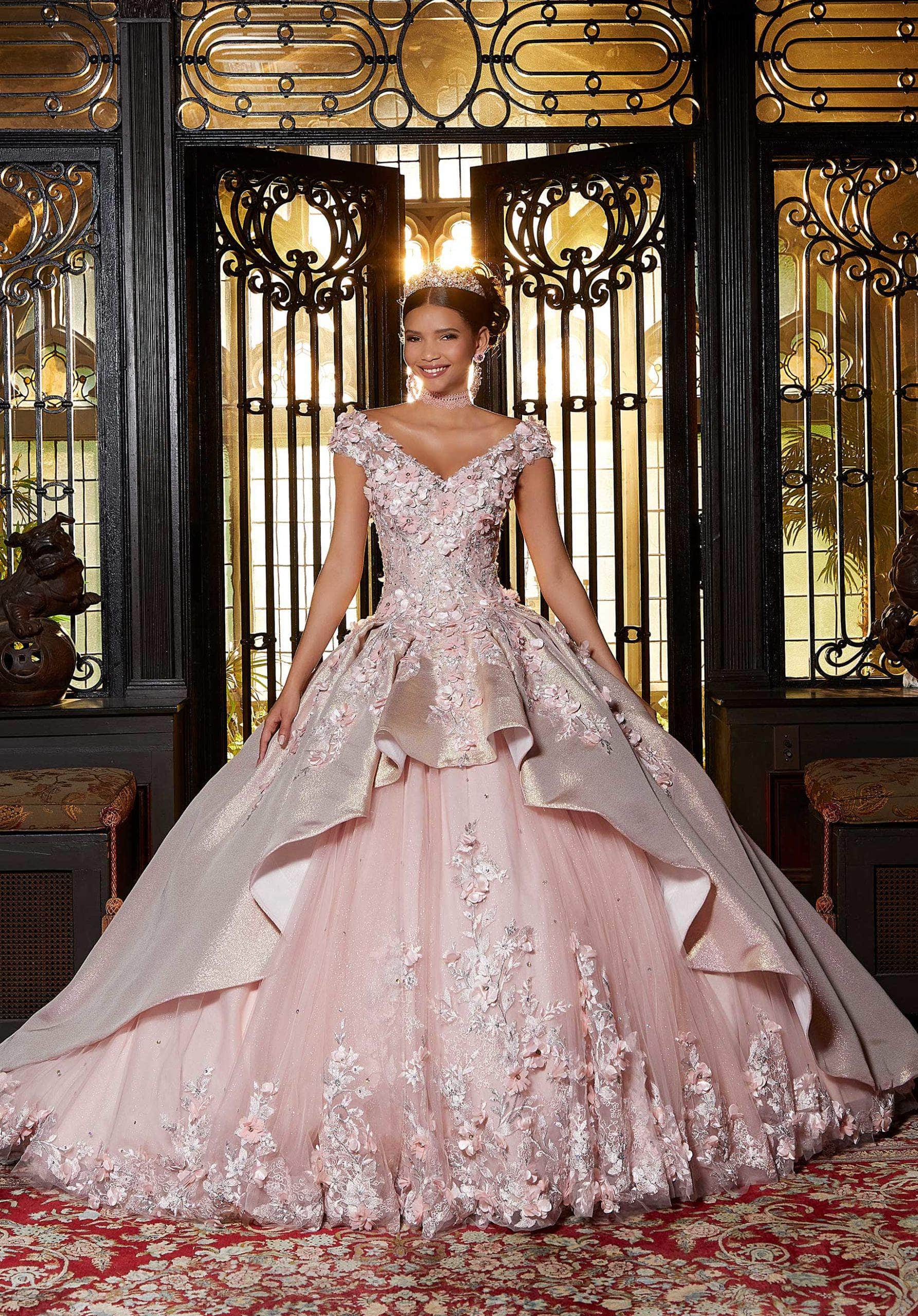 Mori Lee 89331 - Embellished Tulle Quinceañera Dress - view 6