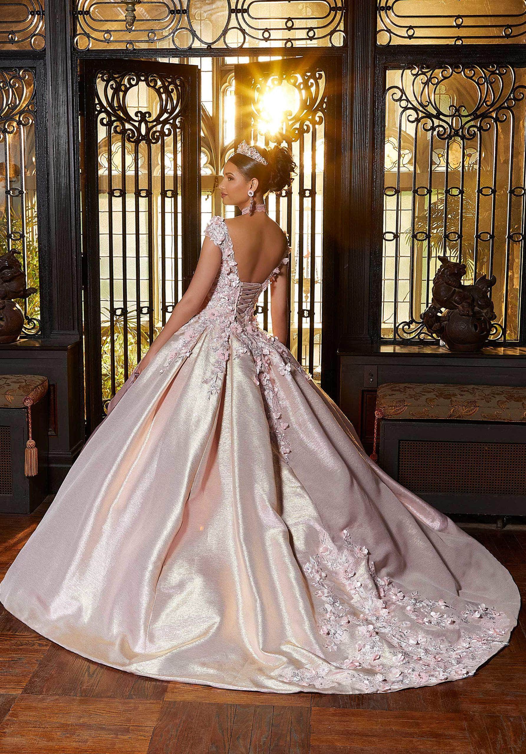 Mori Lee 89331 - Embellished Tulle Quinceañera Dress - view 7