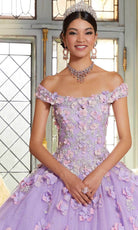 Mori Lee 89341 - Floral Appliqued Quinceañera Dress - view 5