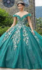 Mori Lee 89342 - Appliqued V-Neck Quinceañera Dress - designer quinceanera gown at Silhouette Dresses