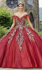Mori Lee 89342 - Appliqued V-Neck Quinceañera Dress - view 9