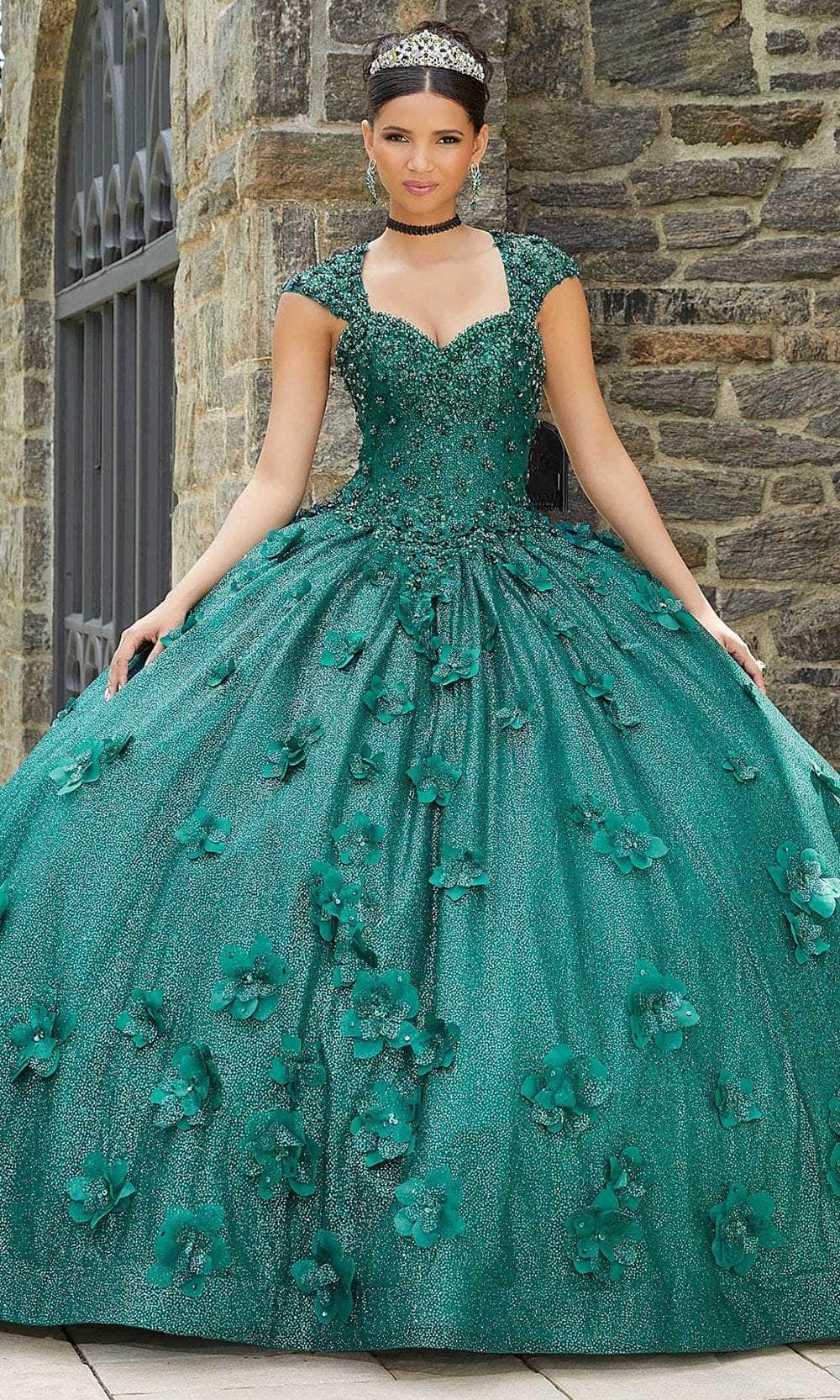 Mori Lee 89343 - Beaded Sweetheart Quinceañera Dress - designer ball gown at Silhouette Dresses