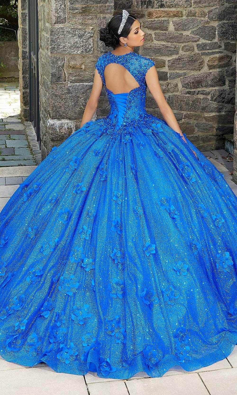 Mori Lee 89343 - Beaded Sweetheart Quinceañera Dress - detail view