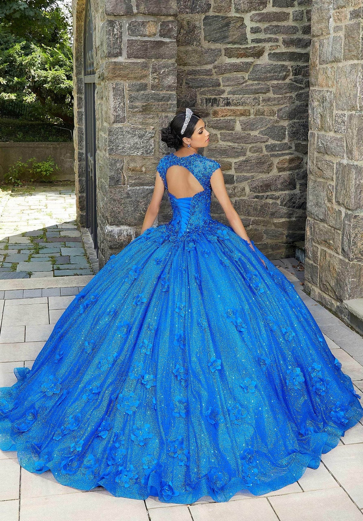 Mori Lee 89343 - Beaded Sweetheart Quinceañera Dress - view 6
