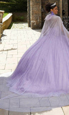 Mori Lee 89348 - Feathered Cape Ballgown