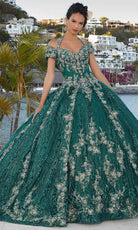 Mori Lee 89351 - Queen Anne Neck Quinceanera - back view