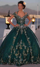 Mori Lee 89351 - Queen Anne Neck Quinceanera - designer quinceanera gown at Silhouette Dresses