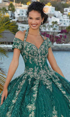 Mori Lee 89351 - Queen Anne Neck Quinceanera - detail view