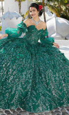 Mori Lee 89353 - 3D Floral Glittery Ballgown - designer ball gown at Silhouette Dresses