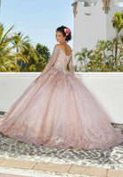 Mori Lee 89355 - Beaded Long Sleeves Quinceñera Dress - view 6