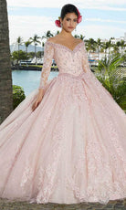 Mori Lee 89360 - Shimmered Tulle Quinceañera Dress - designer quinceanera gown at Silhouette Dresses