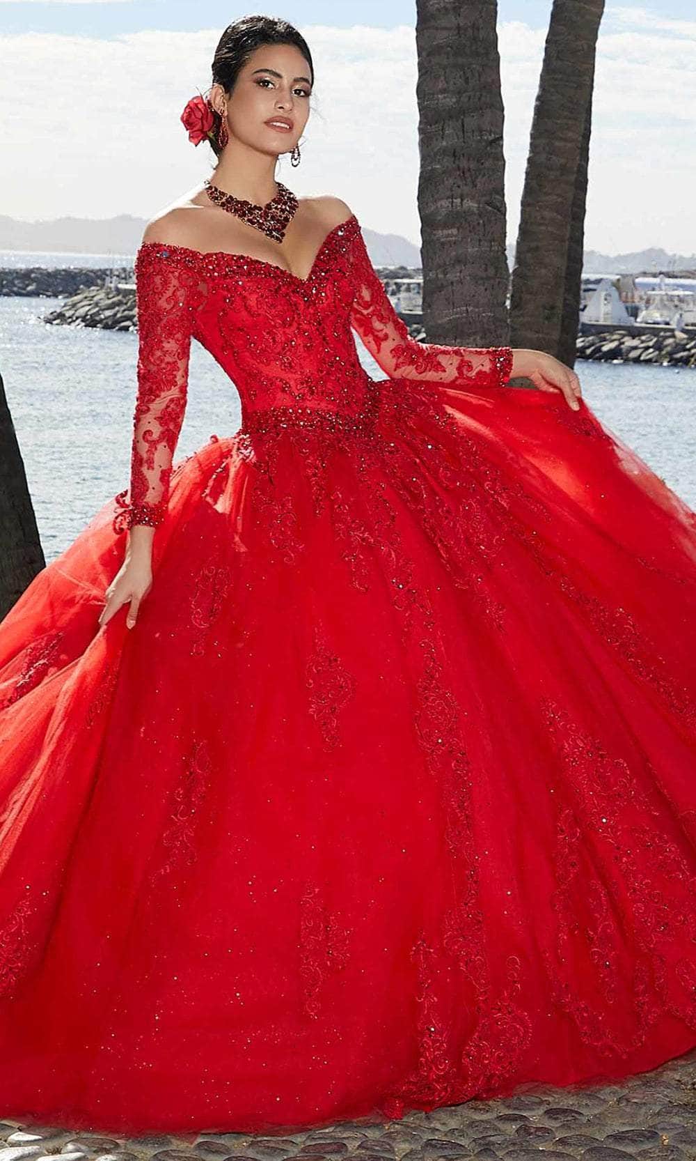 Mori Lee 89360 - Shimmered Tulle Quinceañera Dress - view 5
