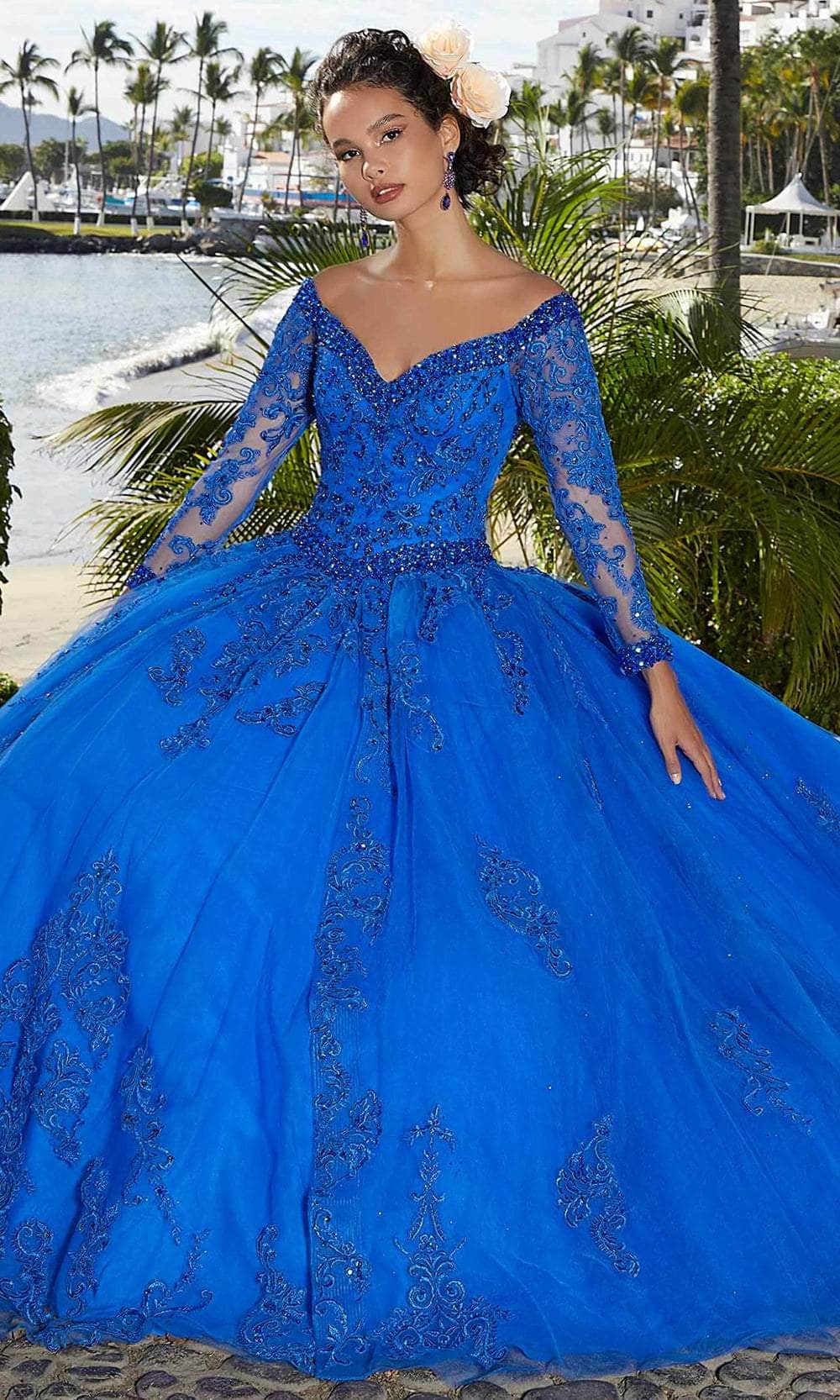 Mori Lee 89360 - Shimmered Tulle Quinceañera Dress - view 7