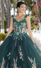 Mori Lee 89362 - Floral Appliqued Quinceañera Dress - view 4