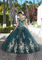 Mori Lee 89362 - Floral Appliqued Quinceañera Dress - view 7