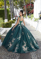 Mori Lee 89362 - Floral Appliqued Quinceañera Dress - view 8