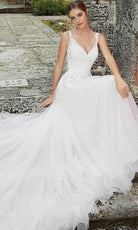 Julietta 6978 - Detachable Sleeve Wedding Dress