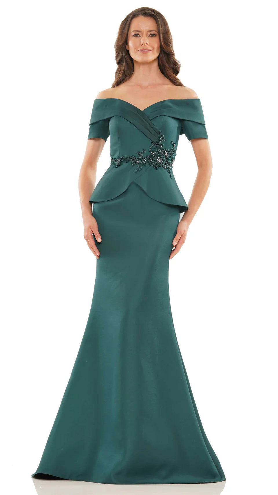 Marsoni by Colors - MV1144 Peplum Trumpet Evening Dress - view 10