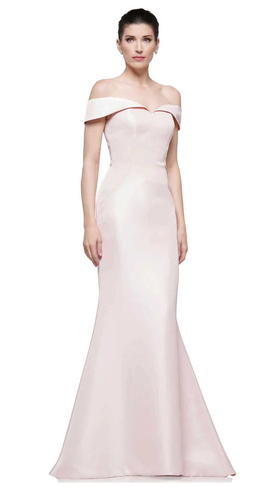 Marsoni by Colors - MV1153 Draped Off Shoulder Gown - designer prom dress at Silhouette Dresses