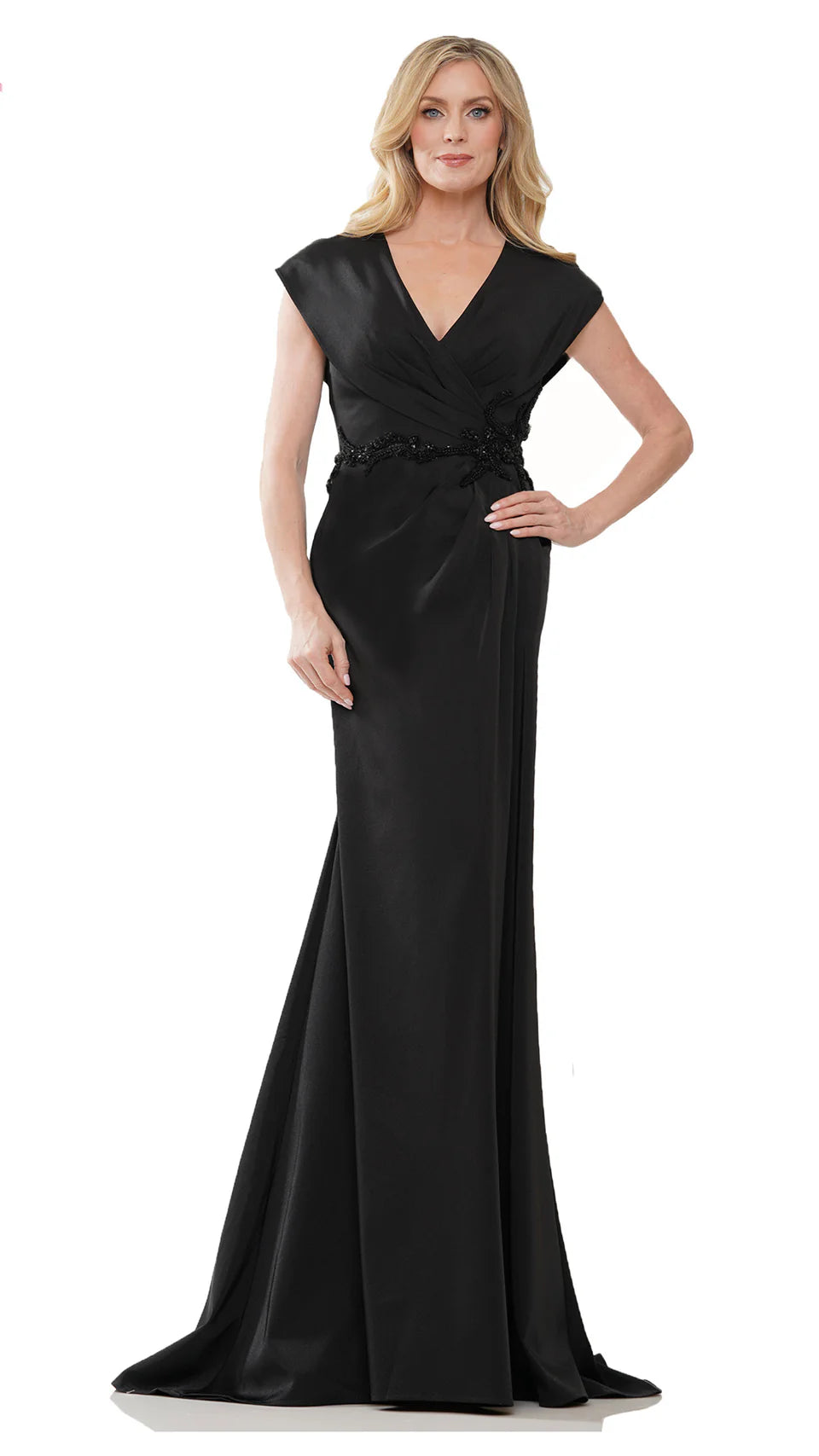 Marsoni by Colors MV1226 - V-Neck Cap Sleeve Mother of the Bride Dress - view 5