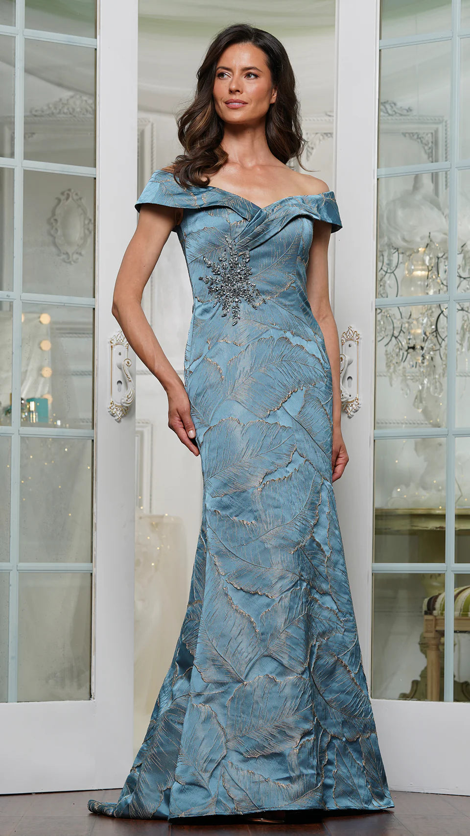 Marsoni by Colors MV1266 - Bejeweled Mermaid Evening Dress - view 7