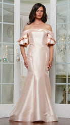 Marsoni by Colors MV1290 - Draped Sleeve Evening Gown - view 8