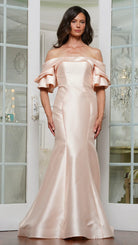 Marsoni by Colors MV1290 - Draped Sleeve Evening Gown