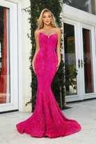 Portia and Scarlett - PS21208 Strapless V-Neck Sequin Gown