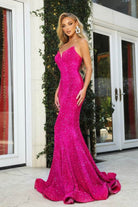 Portia and Scarlett - PS21208 Strapless V-Neck Sequin Gown