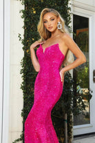 Portia and Scarlett - PS21208 Strapless V-Neck Sequin Gown