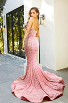 Portia and Scarlett - PS21208 Strapless V-Neck Sequin Gown - view 7