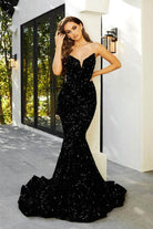 Portia and Scarlett - PS21208 Strapless V-Neck Sequin Gown - view 13