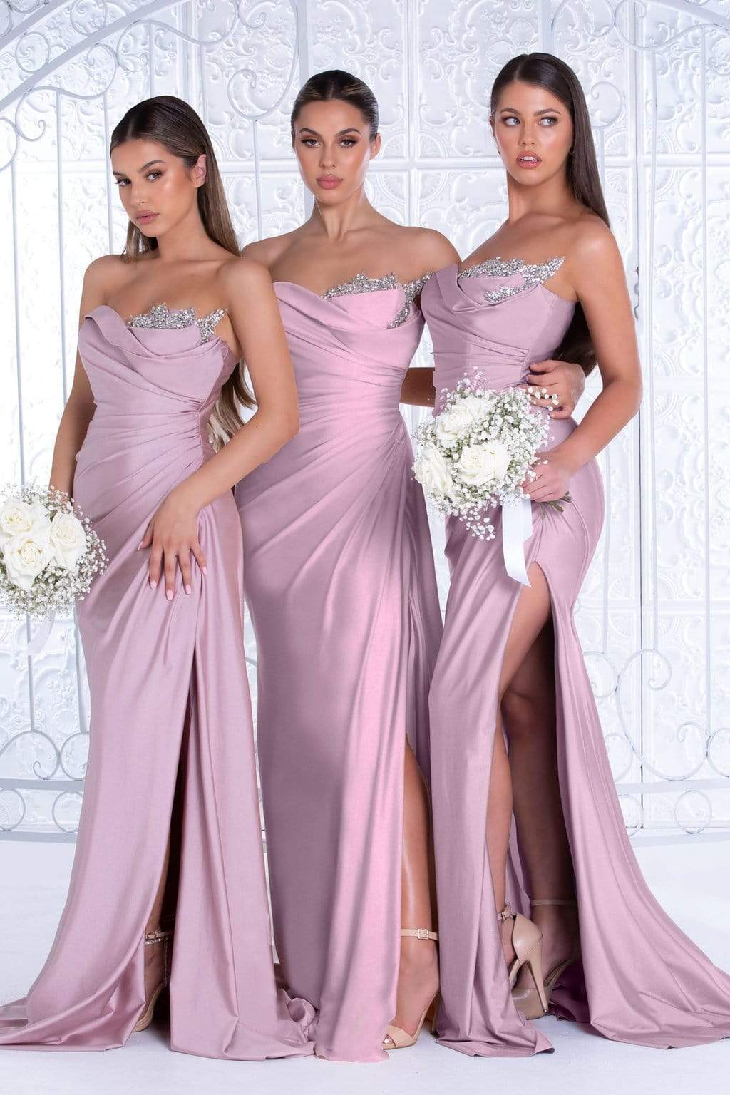 Portia and Scarlett - PS21218 Sweetheart Neck Drape Simple Prom Gown - view 9