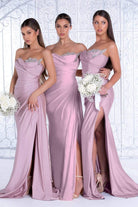 Portia and Scarlett - PS21218 Sweetheart Neck Drape Simple Prom Gown - view 9