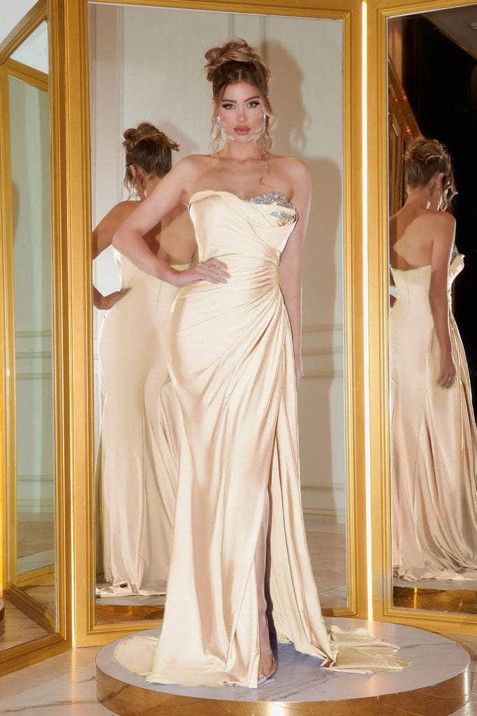Portia and Scarlett - PS21218 Sweetheart Neck Drape Simple Prom Gown - designer bridesmaid dress at Silhouette Dresses