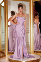 Portia and Scarlett - PS21218 Sweetheart Neck Drape Simple Prom Gown - view 8