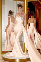 Portia and Scarlett - PS21219 Embellished One Shoulder Trumpet Dress - designer bridesmaid dress at Silhouette Dresses