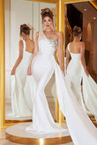 Portia and Scarlett - PS21219 Embellished One Shoulder Trumpet Dress - view 8
