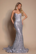 Portia and Scarlett - Ps22036 Corset Style Sequin Gown